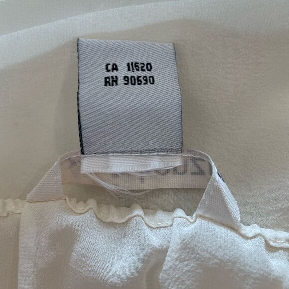 100% SILK Sheer Kenzie Blouse - Picture 5 of 8